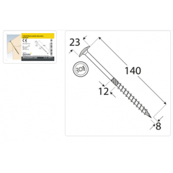 DMX 320814 - CT 08140 Wkręt ciesielski 8x140 - (50/op) 